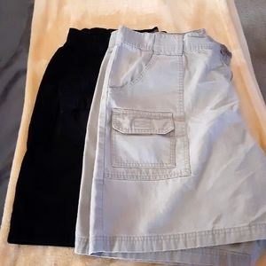 Mens size 42, two pair of cargo shorts